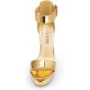 image:imageDREAM PAIRS Womens Platform Heel Sandals Open Toe Ankle Strap Heel Fashion Wedding Party Dress Sandals ShoesGoldpat