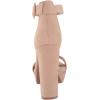 image:imageDREAM PAIRS Womens Platform Heel Sandals Open Toe Ankle Strap Heel Fashion Wedding Party Dress Sandals ShoesNude Suede