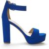 image:imageDREAM PAIRS Womens Platform Heel Sandals Open Toe Ankle Strap Heel Fashion Wedding Party Dress Sandals ShoesRoyalBlue