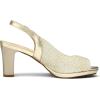 image:imageDREAM PAIRS Womens Sexy High Chunky Heels Peep Toe Platform Block Slingback Dress Pumps ShoesGold