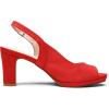 image:imageDREAM PAIRS Womens Sexy High Chunky Heels Peep Toe Platform Block Slingback Dress Pumps ShoesRedSuede