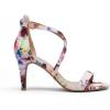 image:imageDREAM PAIRS Womens Strappy Stiletto High Heels Open Toe Rhinestone Wedding Dress Shoes Sparkly SandalsFloral