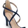image:imageDREAM PAIRS Womens Strappy Stiletto High Heels Open Toe Rhinestone Wedding Dress Shoes Sparkly SandalsNavy