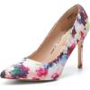 image:imageDREAM PAIRS Womens Closed Toe High Heels Dress Pointed Toe Wedding Pump ShoesFloral