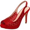 image:imageDREAM PAIRS Womens High Heels Platform Dress Rhinestones Peep Toe Pumps ShoesRedSuede
