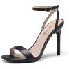 image:imageDREAM PAIRS Womens High Stilettos Open Square Toe Ankle Strap Heels Sexy Comfort Strappy Dress Shoes Wedding Bridal Pumps SandalsBlack