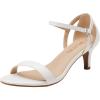 image:imageDREAM PAIRS Womens Lexii Fashion Stilettos Open Toe Pump Heel SandalsWhitePu