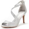 image:imageDREAM PAIRS Womens NILE Fashion Stilettos Open Toe Pump Heel SandalsSilver Glitter