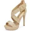image:imageDREAM PAIRS Womens Open Toe High Stilettos Platform Party Pump Heel Sandals Charlotte
