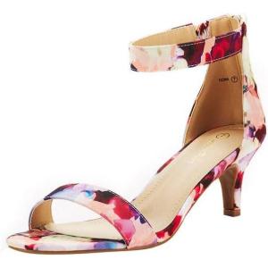 image:imageDREAM PAIRS Womens Fiona Fashion Stilettos Open Toe Pump Heeled SandalsFloral