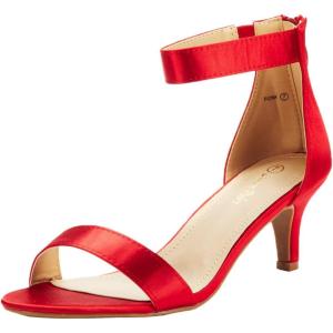 image:imageDREAM PAIRS Womens Fiona Fashion Stilettos Open Toe Pump Heeled SandalsRed