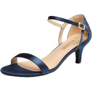 image:imageDREAM PAIRS Womens Lexii Fashion Stilettos Open Toe Pump Heel SandalsNavysatin