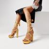 image:imageDREAM PAIRS High Heels Chunky Block Platform Heels for Women Strappy Gladiator Sexy Open Toe Heels Dressy Pumps SandalsGold