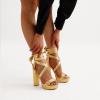 image:imageDREAM PAIRS High Heels Chunky Block Platform Heels for Women Strappy Gladiator Sexy Open Toe Heels Dressy Pumps SandalsGold