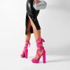 image:imageDREAM PAIRS High Heels Chunky Block Platform Heels for Women Strappy Gladiator Sexy Open Toe Heels Dressy Pumps SandalsHot Pink