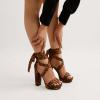 image:imageDREAM PAIRS High Heels Chunky Block Platform Heels for Women Strappy Gladiator Sexy Open Toe Heels Dressy Pumps SandalsLeopard
