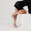 image:imageDREAM PAIRS High Heels Chunky Block Platform Heels for Women Strappy Gladiator Sexy Open Toe Heels Dressy Pumps SandalsSilver