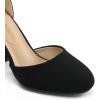 image:imageDREAM PAIRS Womens High Heel Ankle Strap Closed Toe Chunky Wedding Pumps ShoesBlackNubuck