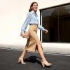 image:imageDREAM PAIRS Womens High Heel Ankle Strap Closed Toe Chunky Wedding Pumps ShoesNudeSuede