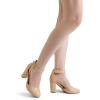 image:imageDREAM PAIRS Womens High Heel Ankle Strap Closed Toe Chunky Wedding Pumps ShoesNudepu