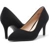 image:imageDREAM PAIRS Womens High Stiletto Heels Closed Pointed Toe Dress Pumps Shoes for Wedding Work Office Business 3 InchesBlackNubuck