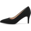 image:imageDREAM PAIRS Womens High Stiletto Heels Closed Pointed Toe Dress Pumps Shoes for Wedding Work Office Business 3 InchesBlackNubuck