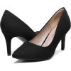image:imageDREAM PAIRS Womens High Stiletto Heels Closed Pointed Toe Dress Pumps Shoes for Wedding Work Office Business 3 InchesBlackSuede
