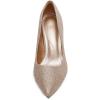image:imageDREAM PAIRS Womens High Stiletto Heels Closed Pointed Toe Dress Pumps Shoes for Wedding Work Office Business 3 InchesGoldGlitter