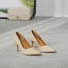 image:imageDREAM PAIRS Womens High Stiletto Heels Closed Pointed Toe Dress Pumps Shoes for Wedding Work Office Business 3 InchesNudeNubuck