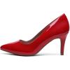 image:imageDREAM PAIRS Womens High Stiletto Heels Closed Pointed Toe Dress Pumps Shoes for Wedding Work Office Business 3 InchesRedPat