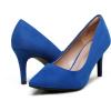 image:imageDREAM PAIRS Womens High Stiletto Heels Closed Pointed Toe Dress Pumps Shoes for Wedding Work Office Business 3 InchesRoyalBlue