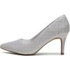image:imageDREAM PAIRS Womens High Stiletto Heels Closed Pointed Toe Dress Pumps Shoes for Wedding Work Office Business 3 InchesSilverGlitter