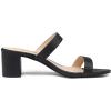 image:imageDREAM PAIRS Womens Two Strap Open Toe Low Block Chunky Heels Sandals Dress Pumps Casual Summer Mules ShoesBlackPu