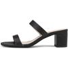 image:imageDREAM PAIRS Womens Two Strap Open Toe Low Block Chunky Heels Sandals Dress Pumps Casual Summer Mules ShoesBlackPu