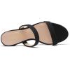 image:imageDREAM PAIRS Womens Two Strap Open Toe Low Block Chunky Heels Sandals Dress Pumps Casual Summer Mules ShoesBlacknubuck