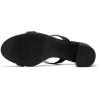 image:imageDREAM PAIRS Womens Two Strap Open Toe Low Block Chunky Heels Sandals Dress Pumps Casual Summer Mules ShoesBlacknubuck