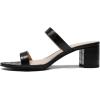 image:imageDREAM PAIRS Womens Two Strap Open Toe Low Block Chunky Heels Sandals Dress Pumps Casual Summer Mules ShoesBlackstone