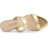 image:imageDREAM PAIRS Womens Two Strap Open Toe Low Block Chunky Heels Sandals Dress Pumps Casual Summer Mules ShoesGoldpu