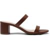 image:imageDREAM PAIRS Womens Two Strap Open Toe Low Block Chunky Heels Sandals Dress Pumps Casual Summer Mules ShoesToffee
