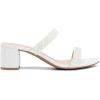 image:imageDREAM PAIRS Womens Two Strap Open Toe Low Block Chunky Heels Sandals Dress Pumps Casual Summer Mules ShoesWhitepearl
