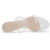 image:imageDREAM PAIRS Womens Two Strap Open Toe Low Block Chunky Heels Sandals Dress Pumps Casual Summer Mules ShoesWhitetpu