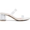 image:imageDREAM PAIRS Womens Two Strap Open Toe Low Block Chunky Heels Sandals Dress Pumps Casual Summer Mules ShoesWhitetpu