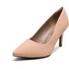 image:imageDREAM PAIRS Womens High Stiletto Heels Closed Pointed Toe Dress Pumps Shoes for Wedding Work Office Business 3 InchesNudeNubuck