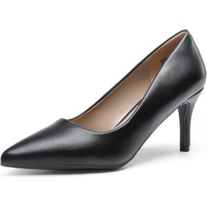 image:imageDREAM PAIRS Womens High Stiletto Heels Closed Pointed Toe Dress Pumps Shoes for Wedding Work Office Business 3 InchesBlackpu