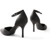 image:imageDREAM PAIRS Womens High Heels Strappy Closed Toe Stiletto Ankle Strap Pointed Toe DOrsay Heel Dress Wedding Party Pumps ShoesBlackPu