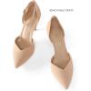 image:imageDREAM PAIRS Womens High Heels Strappy Closed Toe Stiletto Ankle Strap Pointed Toe DOrsay Heel Dress Wedding Party Pumps ShoesNude
