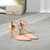 image:imageDREAM PAIRS Womens High Heels Strappy Closed Toe Stiletto Ankle Strap Pointed Toe DOrsay Heel Dress Wedding Party Pumps ShoesNude