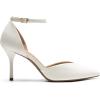 image:imageDREAM PAIRS Womens High Heels Strappy Closed Toe Stiletto Ankle Strap Pointed Toe DOrsay Heel Dress Wedding Party Pumps ShoesWhitePu