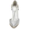 image:imageDREAM PAIRS Womens Womens High Stiletto Heels OppointedMary TStrap Closed Pointed Toe Dress Pumps Shoes for WeddingSilverGlitter