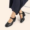 image:imageDREAM PAIRS Mary Jane Shoes Women Low Chunky Heels Closed Toe Pumps Comfortable Work Business Dress ShoesBlack